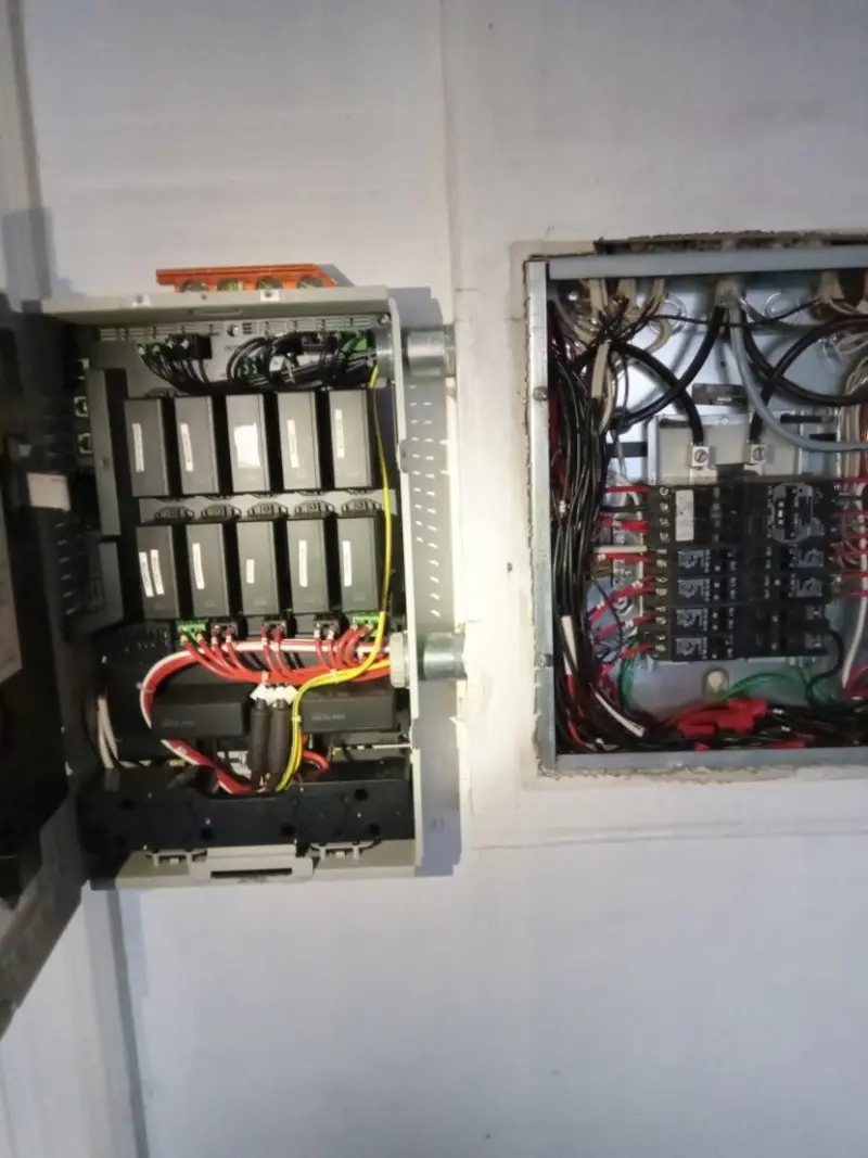 Electrical panel upgrade completed for Security Camera Wiring in Crockett